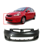 Primed Front Bumper Cover Fascia for 2007 2008 Honda Fit Base DX LX HO1000248