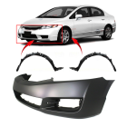 Bumper Cover & Fender Liner Kit for Honda Civic 2009-2011