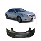 Front Bumper Cover For 2011-2012 Honda Accord Sedan w fog light/ spoiler holes