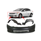 Bumper Cover & Fender Liner Kit for Honda Civic 2012-2012