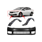 Bumper Cover & Fender Liner Kit for Honda Civic 2012-2012