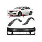 Bumper Cover & Fender Liner Kit for Honda Civic 2012-2012