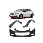 Bumper Cover & Fender Liner Kit for Honda Civic 2012-2013