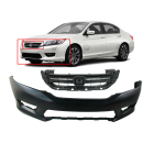 Front Bumper Cover and Grille Kit For Honda Accord 2013-2015 HO1000288