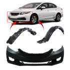Bumper Cover & Fender Liner Kit for Honda Civic 2013-2015