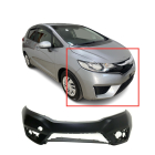 Primed Front Bumper Cover Fascia for 15-17 Honda Fit EX EX-L Cool Fun Hit LX SE