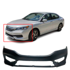 Primed Front Bumper Cover for 2016 2017 Honda ACCORD EX LX SE S