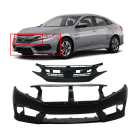 Front Bumper Cover and Grille Kit For Honda Civic 2016-2018 HO1000306
