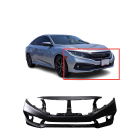 Primed Front Bumper Cover for 2019 2020 Honda Civic Sedan EX LX Sport Touring