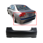 Rear Bumper Cover For 2004-2005 Honda Civic Primed 04715S5AA91ZZ HO1100217