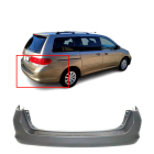 Primed Rear Bumper Cover Replacement for 2005-2010 Honda Odyssey Van 05-10 HO1100220