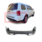 Rear Bumper Cover For 2012-2015 Honda Pilot W/Park Holes Primed HO1100275