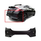 Rear Bumper Cover For 2017-2019 Honda Civic Hatchback Primed HO1100300