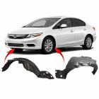 Set of 2 Fender Liners for Honda Civic 2012-2012 HO1248144 HO1249144 74151TR3A00