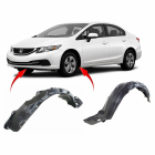 Set of 2 Fender Liners for Honda Civic 2012-2015 HO1248168 HO1249168 74151TT1A50