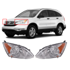 Set of 2 HeadLights for Honda CR-V 2007-2011 HO2502129 HO2503129