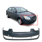 Primed Front Bumper Cover For 2006-2011 Hyundai Accent Sedan Hatchback