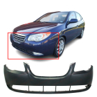 Primed Front Bumper Cover for 2007-2010 Hyundai Elantra Sedan 4 07-10 TO1000355