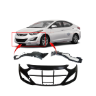 Bumper Cover & Fender Liner Kit for Hyundai Elantra 2014-2016