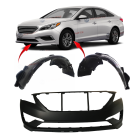 Bumper Cover & Fender Liner Kit for Hyundai Sonata 2015-2017