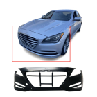 Front Bumper Cover for 2015-2016 Hyundai Genesis w/Parking Aid holes HY1000209
