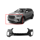 Primed Front Upper Bumper Cover Fascia for 2017-2019 Hyundai Santa Fe GLS SEL SE