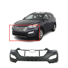 Primed Front Upper Bumper Cover Fascia for 2013-2016 Hyundai Santa Fe Base SE