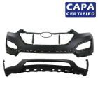 Front Bumper Cover Kit for 2013-2016 Hyundai Santa Fe HY1014100 HY1015103 CAPA