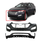 Front Bumper Cover Kit for 2013-2016 Hyundai Santa Fe W/Molding Hls HY1014100