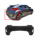 Rear Bumper Cover For 2012-2017 Hyundai Veloster Primed 866112V000 HY1100186