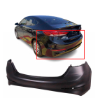 Primed Rear Bumper Cover Fascia for 2017 2018 Hyundai Elantra Sedan 17 18