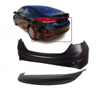 Rear Bumper Cover Kit for 2017 2018 Hyundai Elantra HY1100212 HY1195118