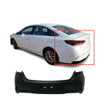 Primed Rear Bumper Cover Fascia for 2018-2019 Hyundai Sonata SE SEL GL GLS Eco