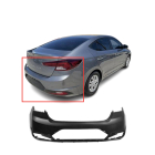 Primed Rear Upper Bumper Cover Fascia for 2019-2020 Hyundai Elantra Eco GLS SE