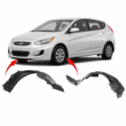 Set of 2 Fender Liners for Hyundai Accent 2013-2017 HY1248136 HY1249136