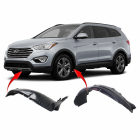 Set of 2 Fender Liners for Hyundai Santa Fe 2013-2016 HY1248140 HY1249140