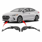 Set of 2 Fender Liners for Hyundai Elantra 2017-2017 HY1248158 HY1249158