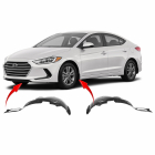 Set of 2 Fender Liners for Hyundai Elantra 2017-2018 HY1248161 HY1249161