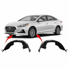 Set of 2 Fender Liners for Hyundai Sonata 2018-2019 HY1248179 HY1249179