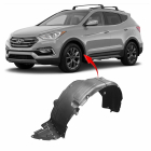 Front Left Driver Side Fender Liner For 2017-2018 Hyundai Santa Fe HY1248171