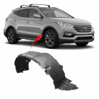 Front Passenger Side Fender Liner For 2017-2018 Hyundai Santa Fe HY1249171