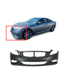 Primed Front Bumper for 2008-2013 Infiniti G37 Coupe/Convertible 2 Door