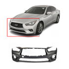 Front Bumper Cover For 2018-2020 Infiniti Q50 Primed 620226HH0H IN1000284