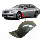 Front Left Driver Side Fender Liner For 2007-2012 Infiniti G25/G35/G37 IN1248116