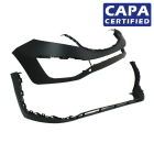 Front Bumper Cover Kit For 2011-2016 Kia Sportage W/Fog Hls KI1000152 CAPA