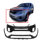 Front Bumper Cover Kit for Kia Sorento EX LX SX 2014-2015 KI1000164 KI1015102