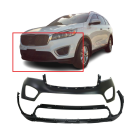 Front Bumper Cover Kit for 2016-2018 Kia Sorento EX L LX KI1014101 KI1015105