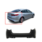 Rear Bumper Cover for 2016-2018 Kia Optima EX LX SX SXL w/Parking Aid 86610D5020