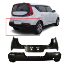 Rear Bumper Cover Kit for 2020-2022 Kia Soul EX LX S X-Line KI1114115 KI1115127