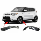 Set of 2 Fender Liners for Kia Soul 2015-2016 KI1248140 KI1249140 86811B2100